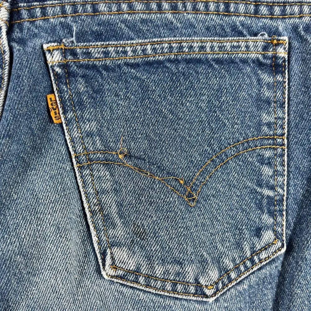 Vintage Levi's 550 Jeans Mens 31X32 Orange‎ Tab Medium Wash Relaxed Fit Tapered
